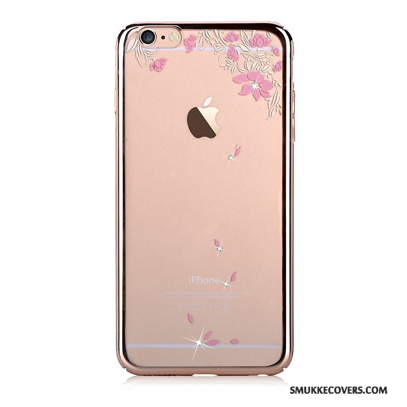 Etui iPhone 6/6s Strass Guld Ny, Cover iPhone 6/6s Beskyttelse Telefonhård