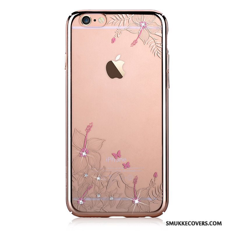 Etui iPhone 6/6s Strass Guld Ny, Cover iPhone 6/6s Beskyttelse Telefonhård