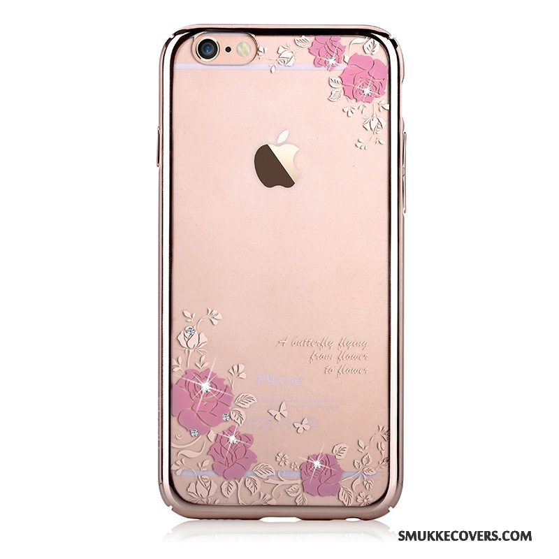 Etui iPhone 6/6s Strass Guld Ny, Cover iPhone 6/6s Beskyttelse Telefonhård