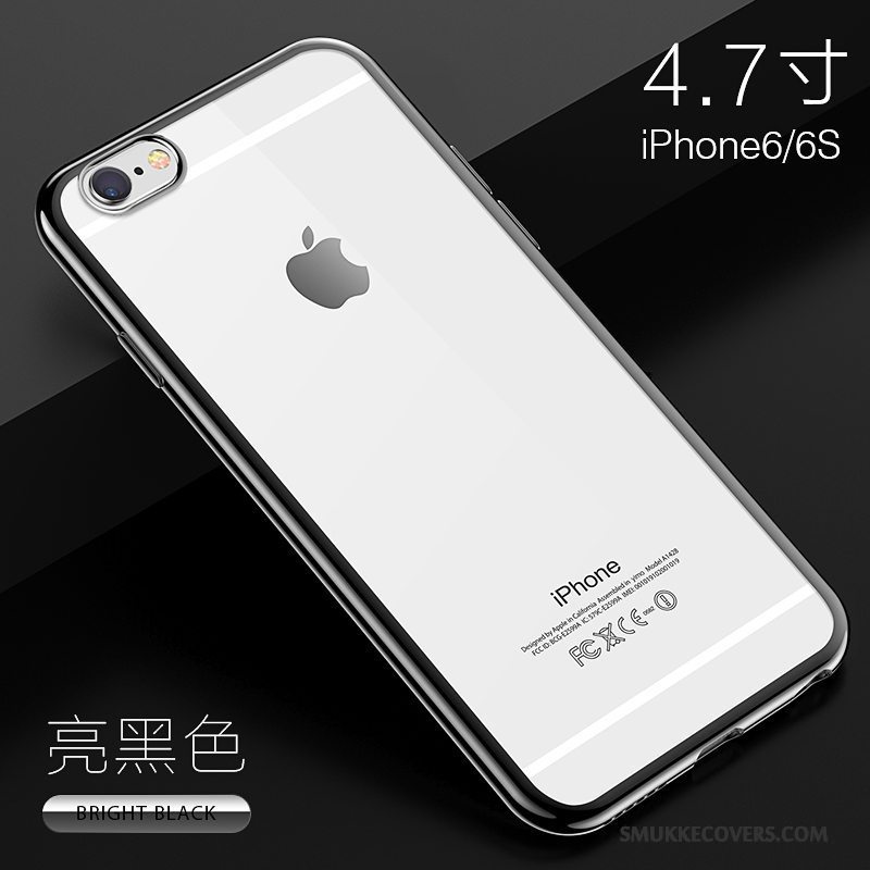 Etui iPhone 6/6s Tasker Gennemsigtig Trend, Cover iPhone 6/6s Blød Grå Telefon