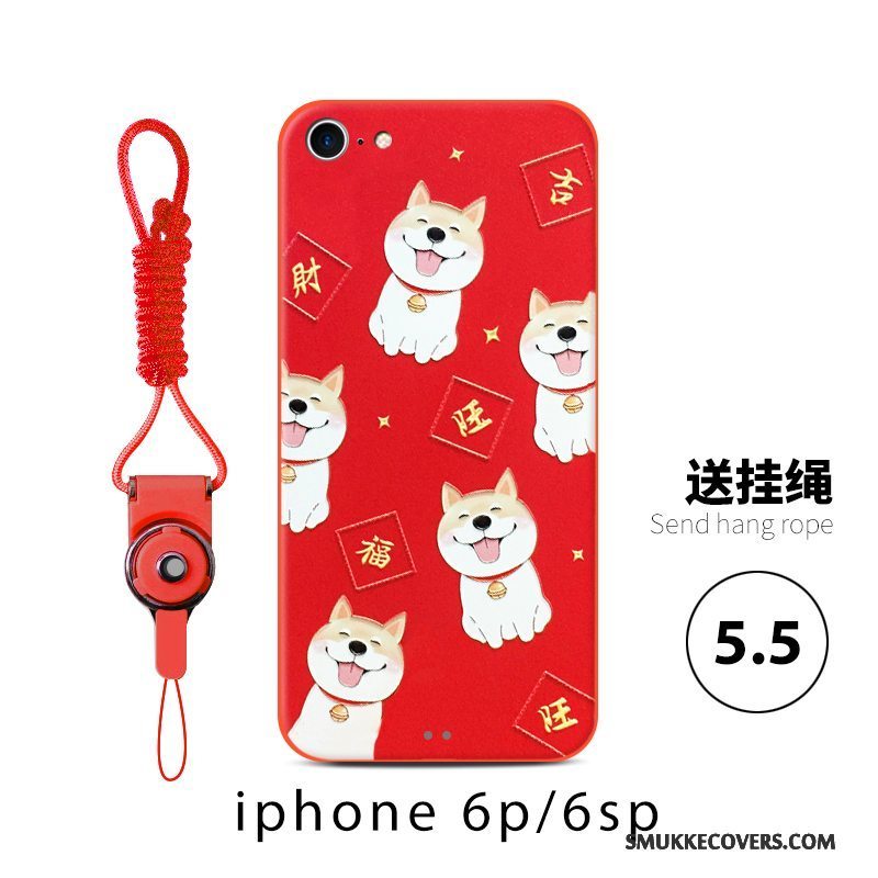 Etui iPhone 6/6s Tasker Hund Joyous, Cover iPhone 6/6s Rød Ny