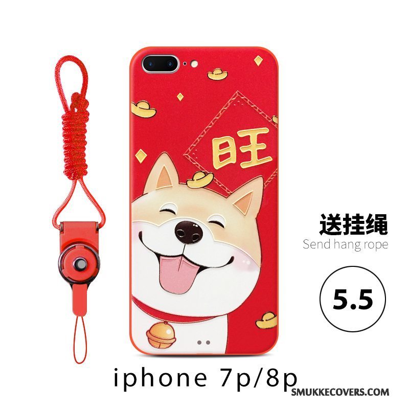 Etui iPhone 6/6s Tasker Hund Joyous, Cover iPhone 6/6s Rød Ny
