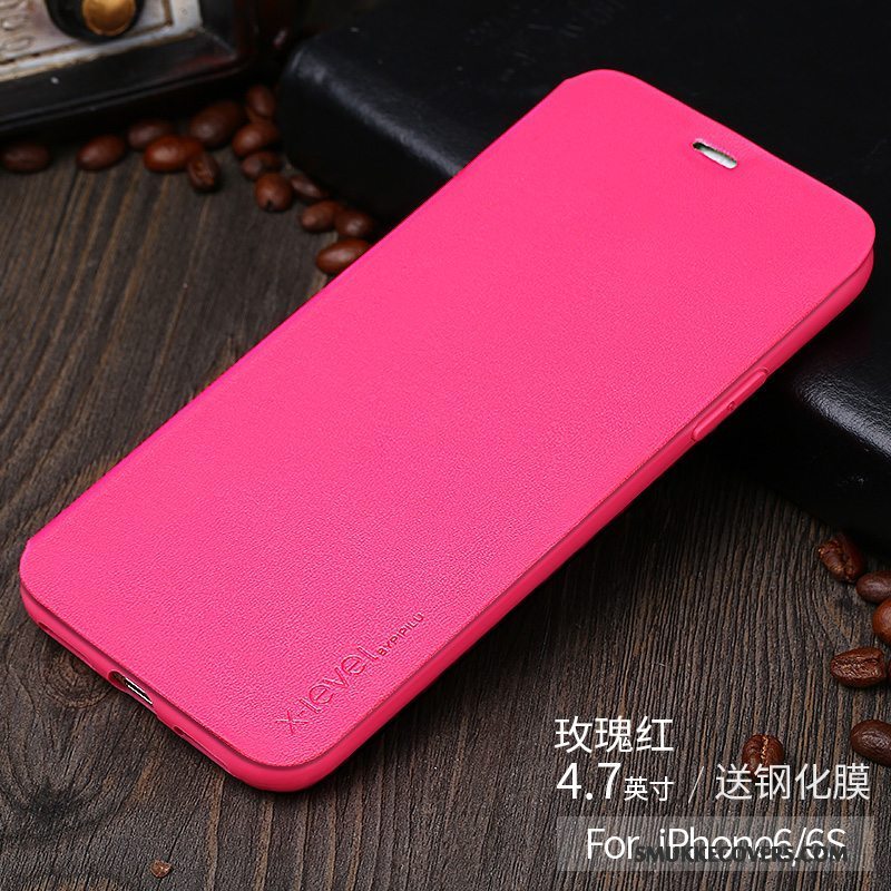 Etui iPhone 6/6s Tasker Lyserød Anti-fald, Cover iPhone 6/6s Beskyttelse Telefonkort