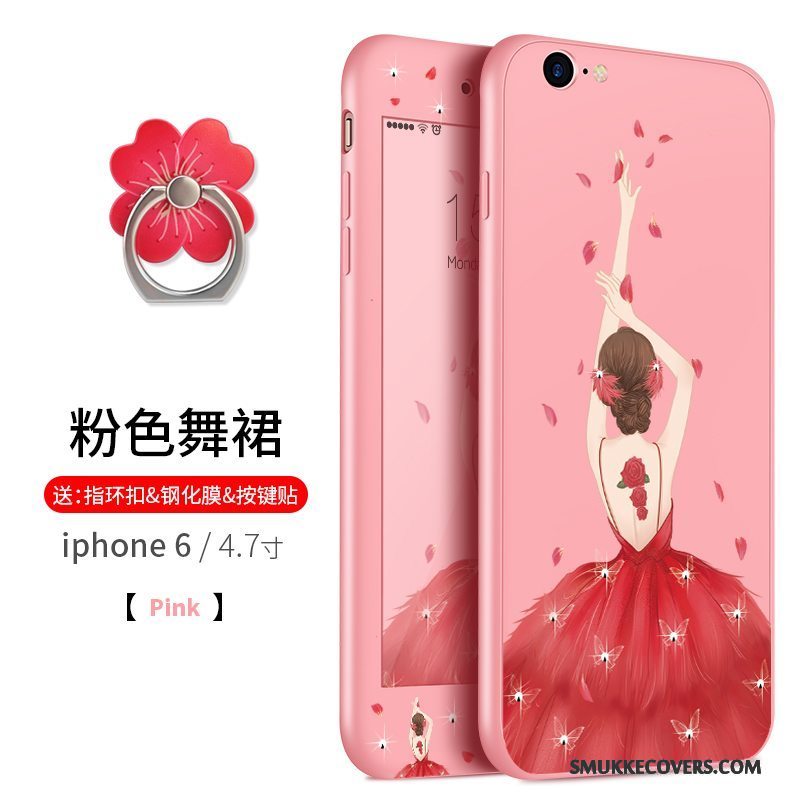 Etui iPhone 6/6s Tasker Rød Anti-fald, Cover iPhone 6/6s Blød Hængende Ornamenter Stor