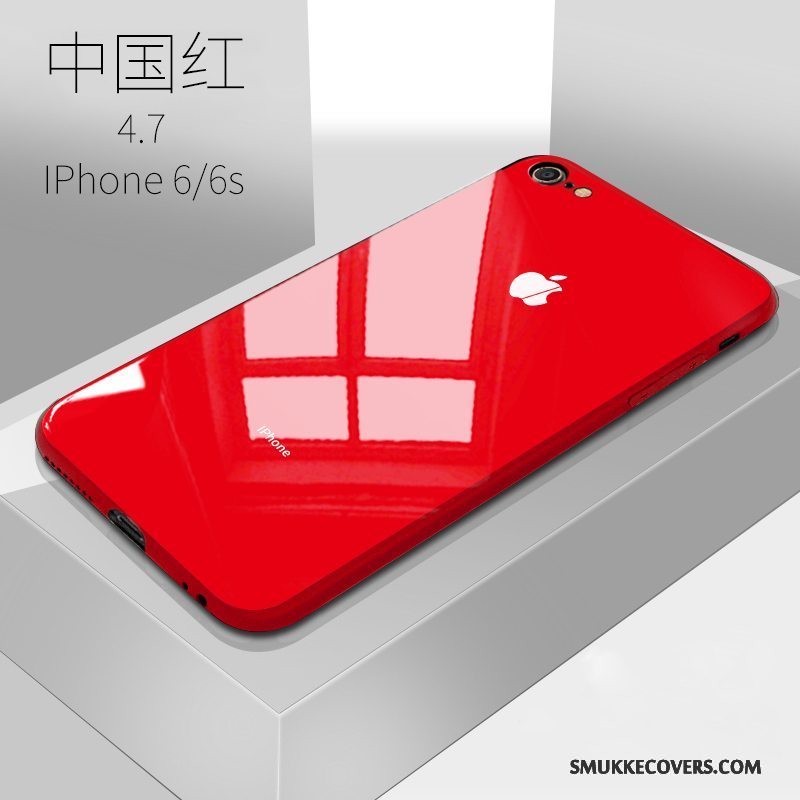 Etui iPhone 6/6s Tasker Rød Telefon, Cover iPhone 6/6s Trend Glas