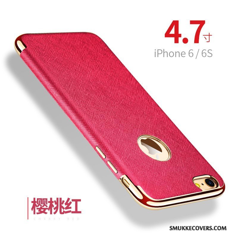 Etui iPhone 6/6s Tasker Telefonanti-fald, Cover iPhone 6/6s Læder Kvalitet Magnetisk