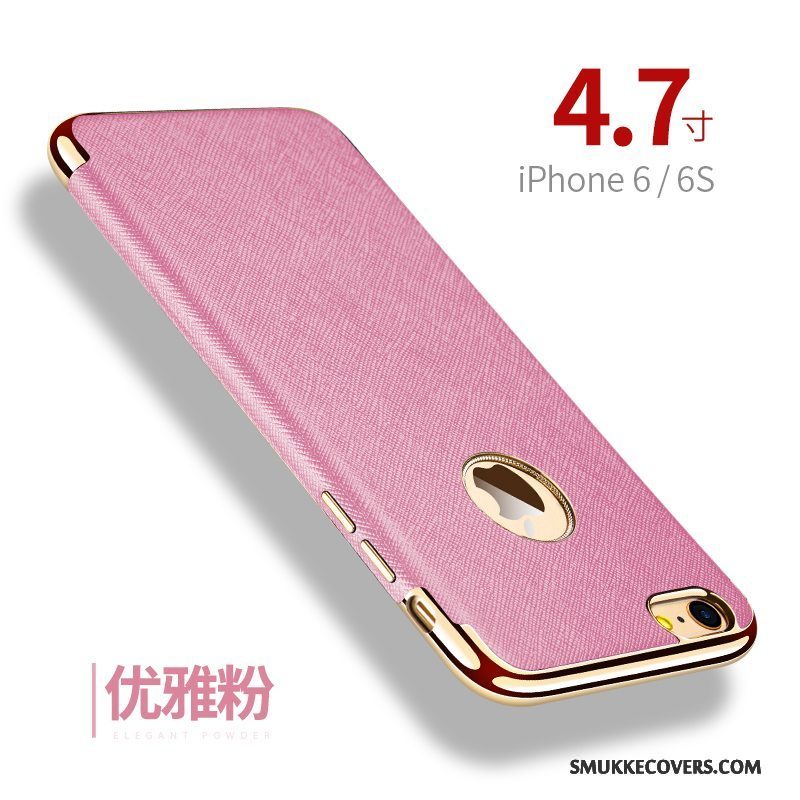 Etui iPhone 6/6s Tasker Telefonanti-fald, Cover iPhone 6/6s Læder Kvalitet Magnetisk