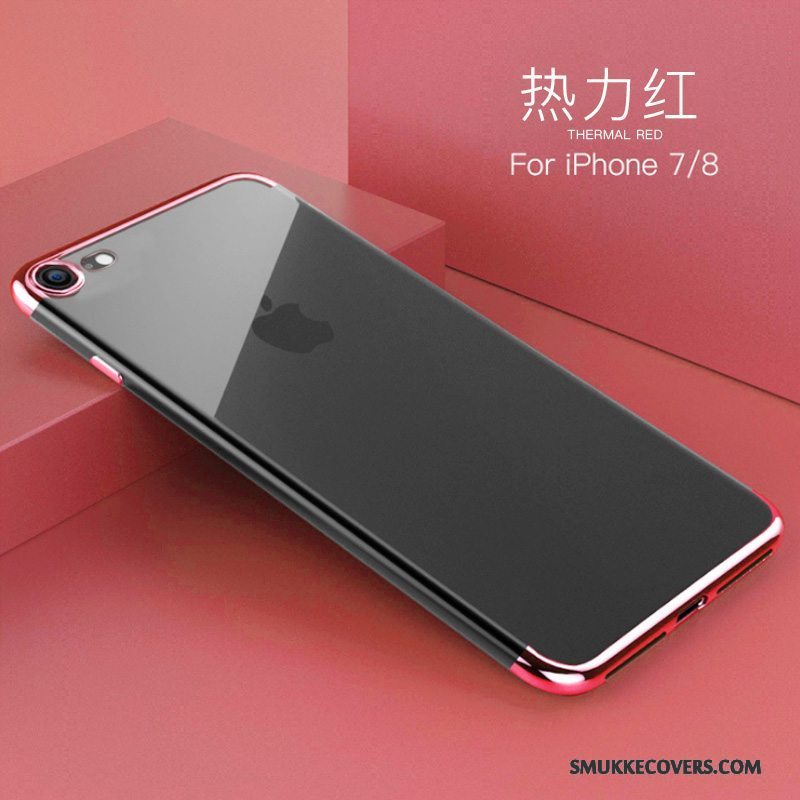 Etui iPhone 7 Blød Gennemsigtig Telefon, Cover iPhone 7 Beskyttelse Belægning Tynd