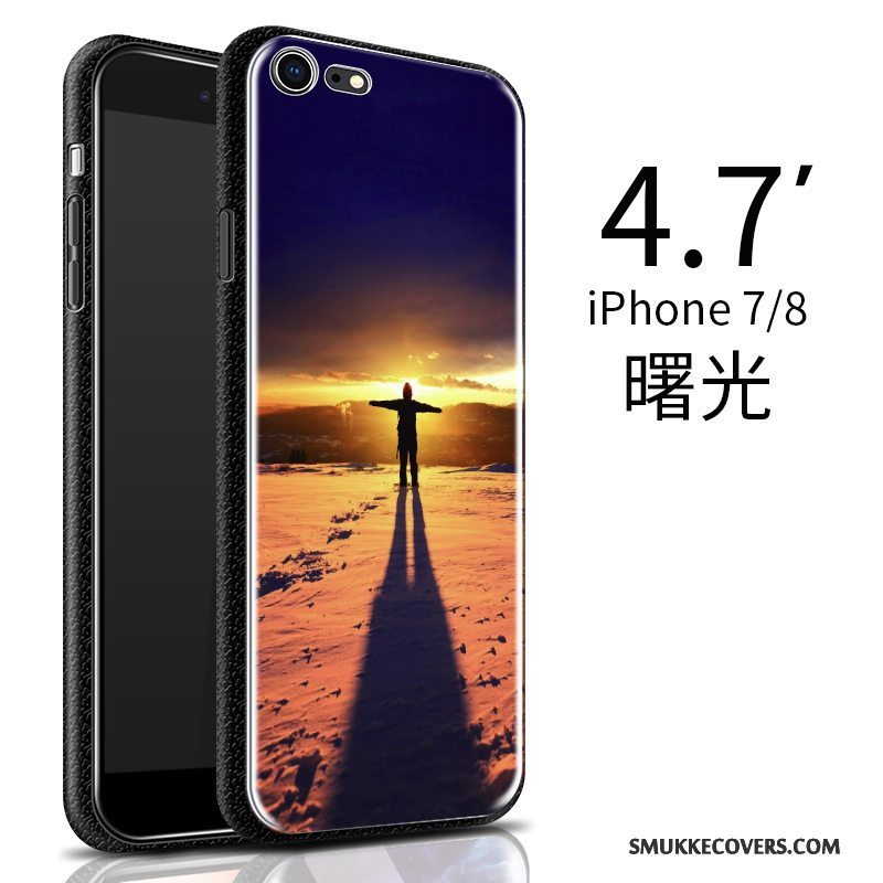 Etui iPhone 7 Blød Gul Telefon, Cover iPhone 7 Beskyttelse Anti-fald Trend