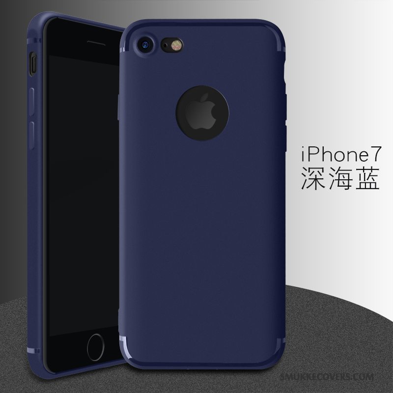 Etui iPhone 7 Blød Nubuck Tynd, Cover iPhone 7 Beskyttelse Anti-fald Telefon