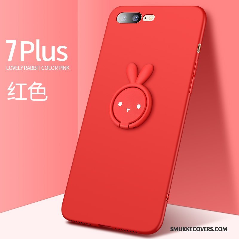Etui iPhone 7 Kreativ Anti-fald Telefon, Cover iPhone 7 Silikone Rød Af Personlighed