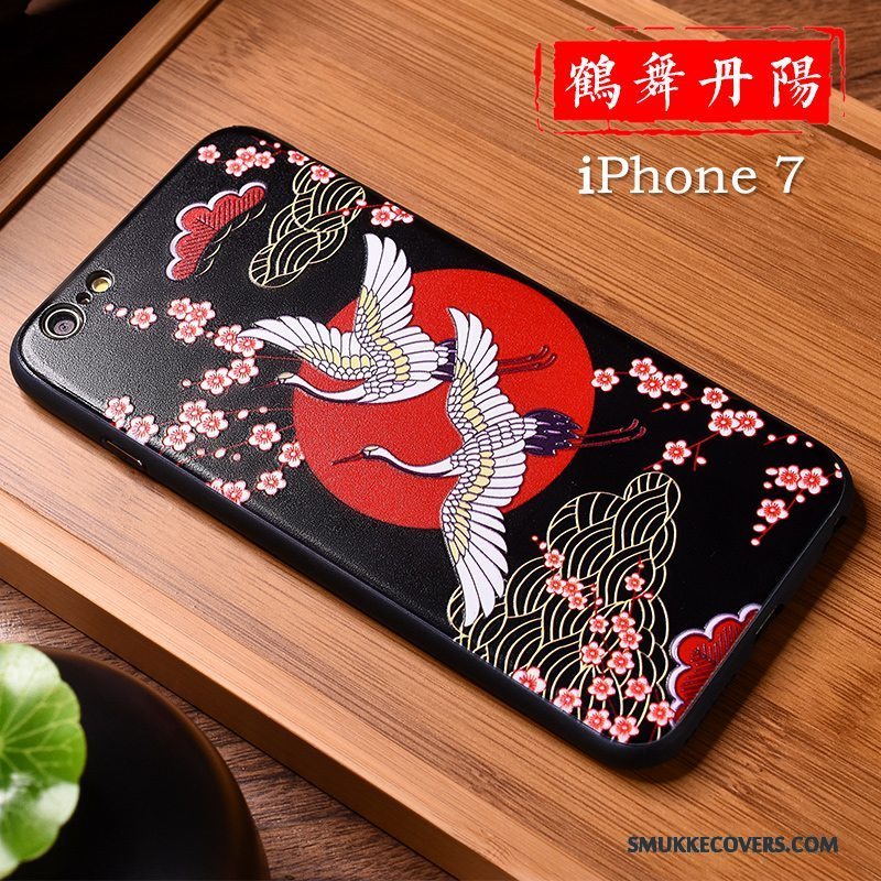 Etui iPhone 7 Kreativ Kinesisk Stil Elskeren, Cover iPhone 7 Farve Ny Wealth