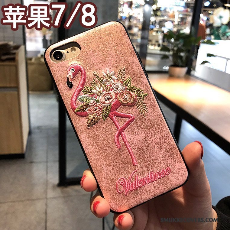 Etui iPhone 7 Kreativ Telefonpulver, Cover iPhone 7 Ny Broderi