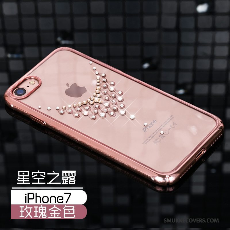 Etui iPhone 7 Luksus Anti-fald Guld, Cover iPhone 7 Tasker Ny Hård