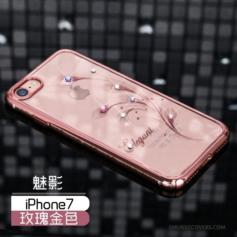 Etui iPhone 7 Luksus Tynd Anti-fald, Cover iPhone 7 Strass Telefonny