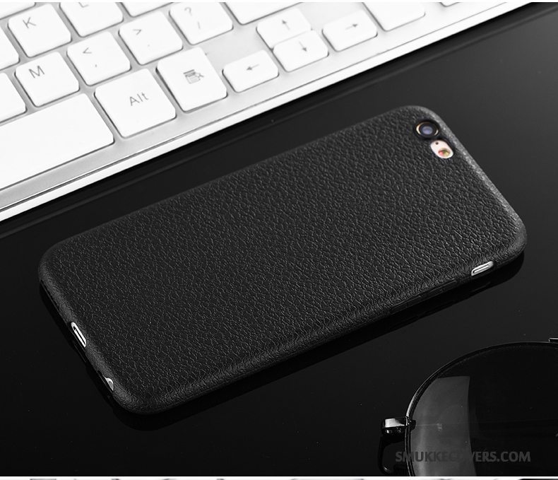 Etui iPhone 7 Læder Telefontynd, Cover iPhone 7 Blød Nubuck Mønster