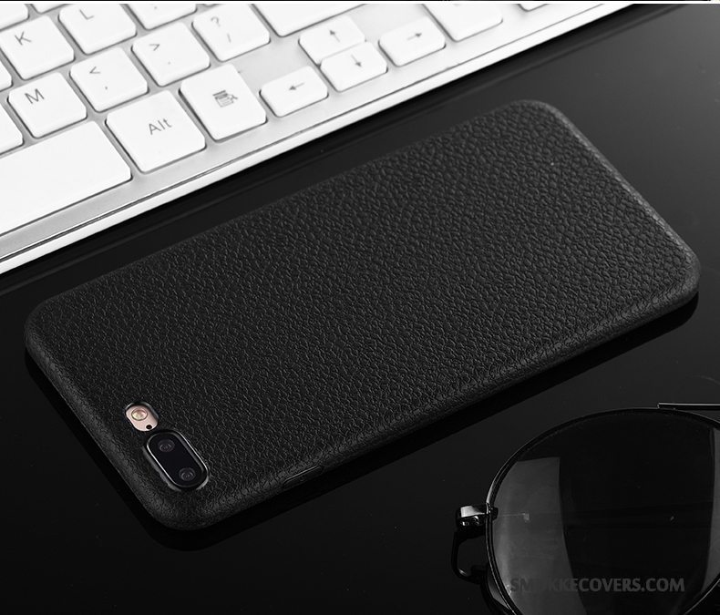 Etui iPhone 7 Læder Telefontynd, Cover iPhone 7 Blød Nubuck Mønster