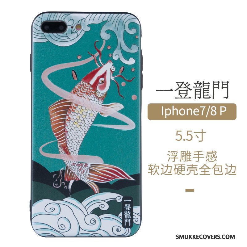Etui iPhone 7 Plus Beskyttelse Vind Ny, Cover iPhone 7 Plus Rød Kinesisk Stil