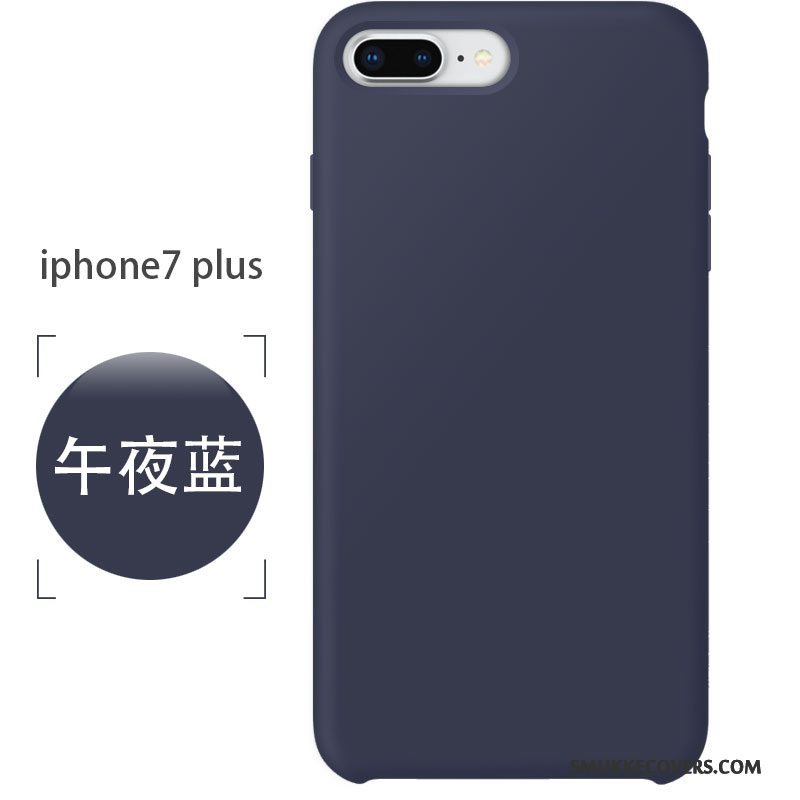 Etui iPhone 7 Plus Blød Lyserød Telefon, Cover iPhone 7 Plus Silikone Anti-fald Nubuck