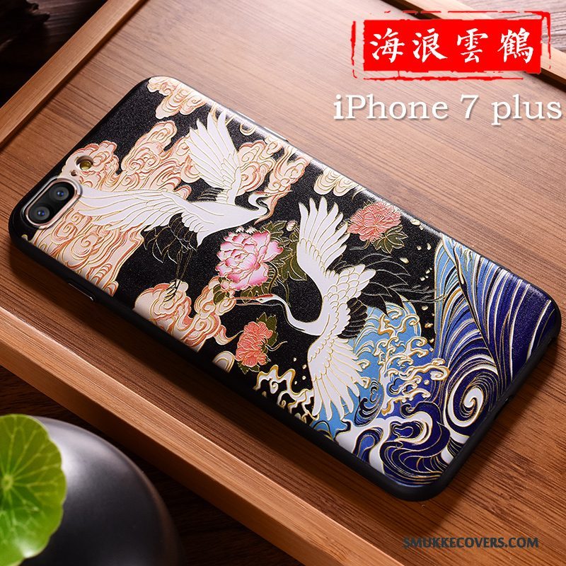 Etui iPhone 7 Plus Kreativ Elskeren Wealth, Cover iPhone 7 Plus Farve Trendy Kinesisk Stil