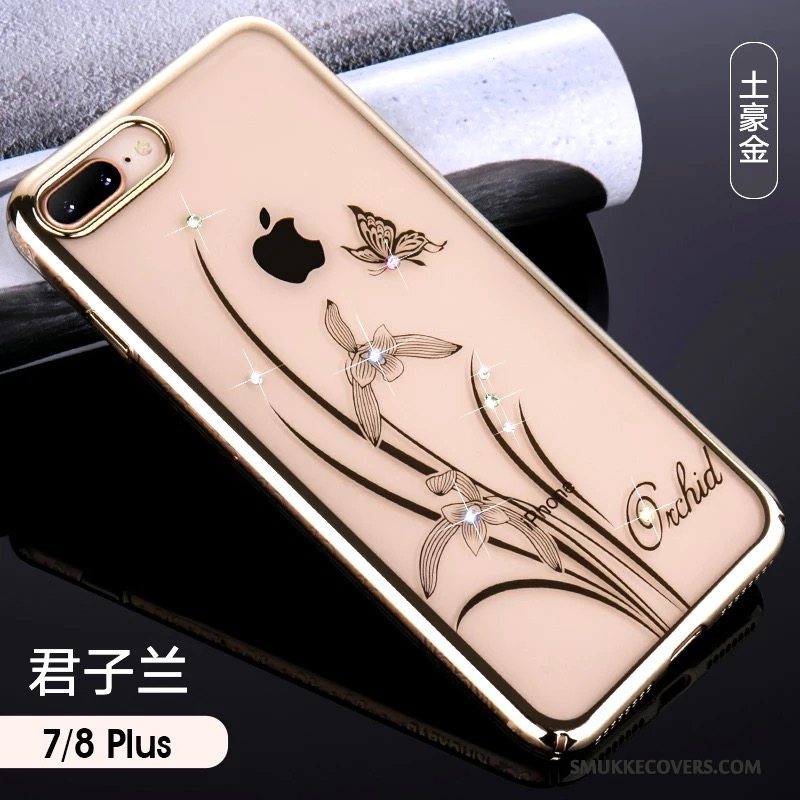 Etui iPhone 7 Plus Tasker Elegante Hængende Ornamenter, Cover iPhone 7 Plus Luksus Anti-fald Gennemsigtig