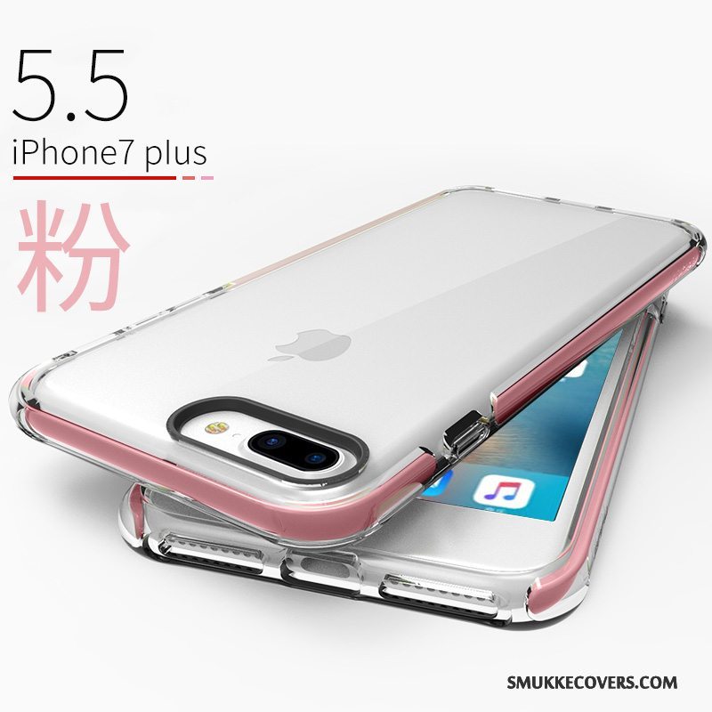 Etui iPhone 7 Plus Tasker Ny Telefon, Cover iPhone 7 Plus Anti-fald Gennemsigtig