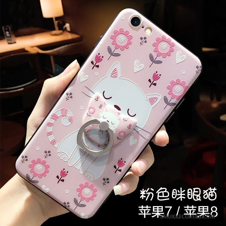 Etui iPhone 7 Relief Ny Telefon, Cover iPhone 7 Cartoon Blå Trendy