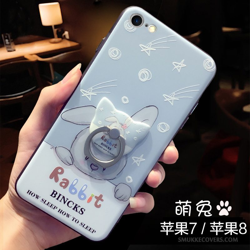 Etui iPhone 7 Relief Ny Telefon, Cover iPhone 7 Cartoon Blå Trendy