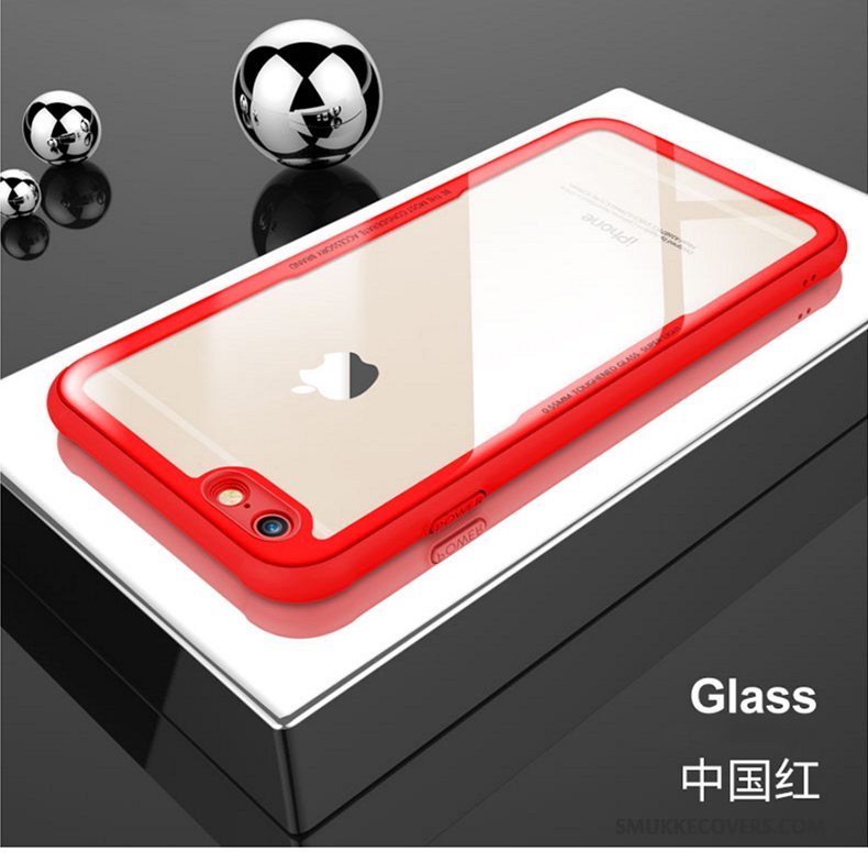 Etui iPhone 7 Silikone Telefonny, Cover iPhone 7 Skærmbeskyttelse Hærdet Glas