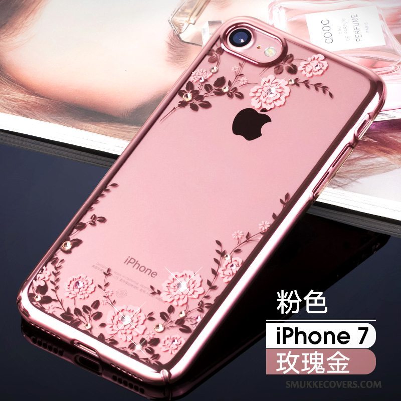 Etui iPhone 7 Strass Anti-fald Telefon, Cover iPhone 7 Tasker Ny Trendy