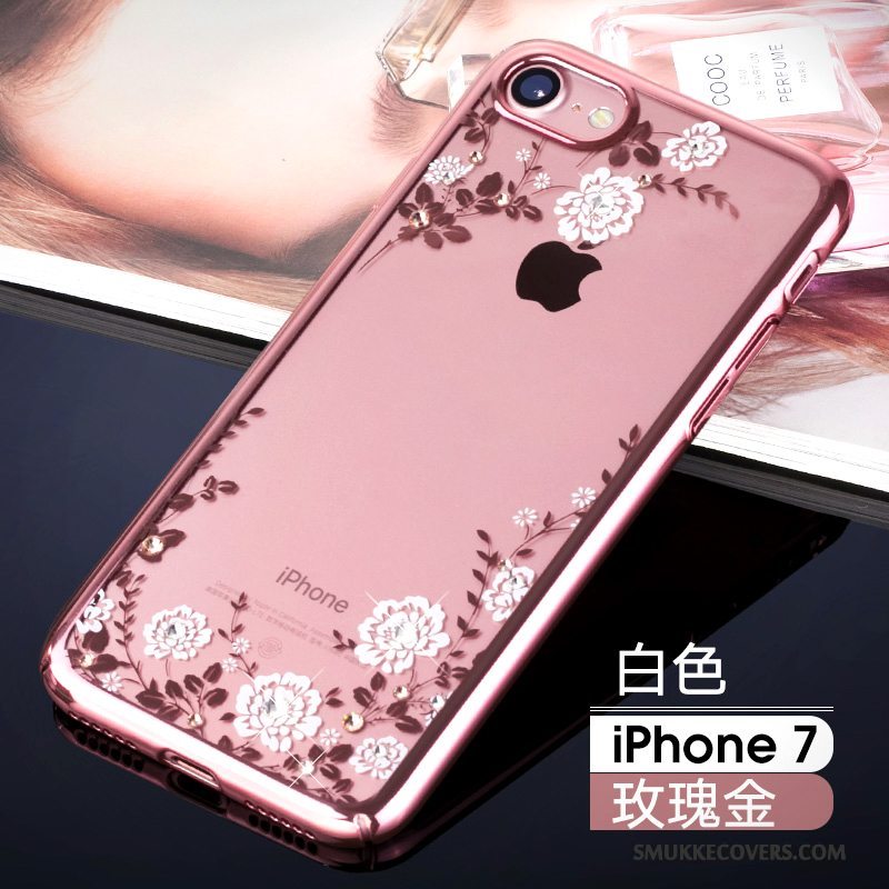 Etui iPhone 7 Strass Anti-fald Telefon, Cover iPhone 7 Tasker Ny Trendy