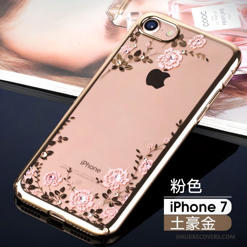 Etui iPhone 7 Strass Anti-fald Telefon, Cover iPhone 7 Tasker Ny Trendy