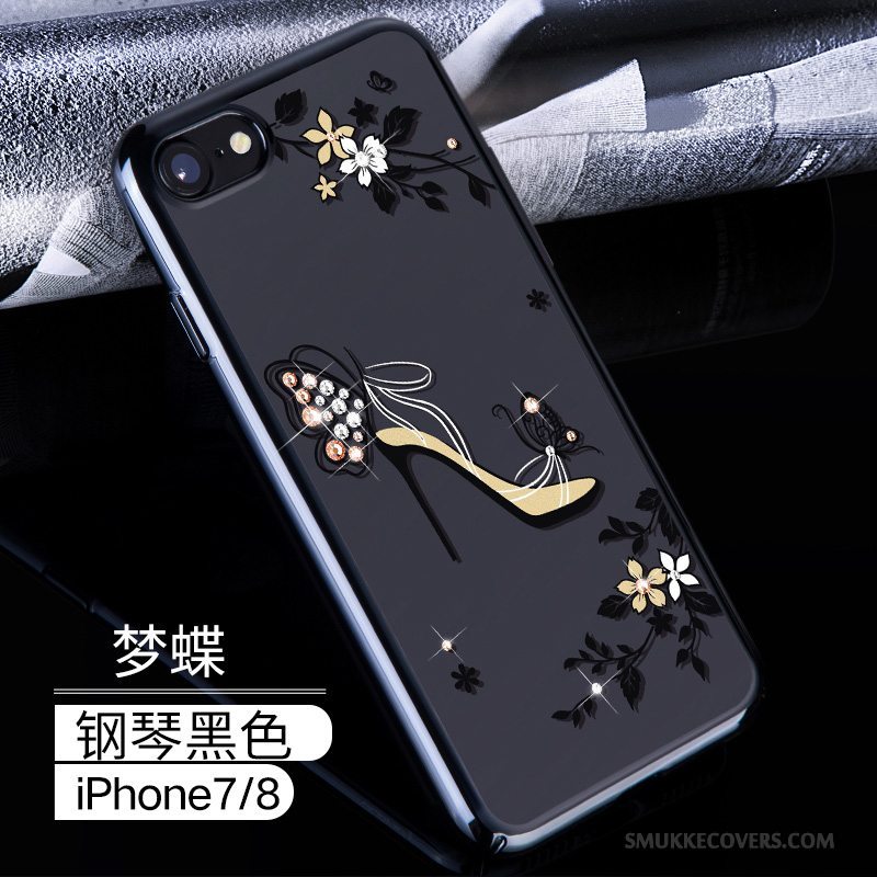 Etui iPhone 7 Strass Hård Anti-fald, Cover iPhone 7 Luksus Telefonny