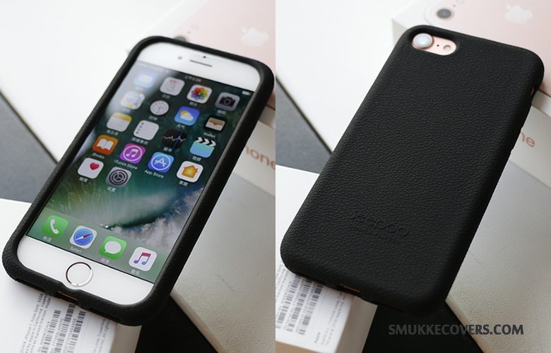 Etui iPhone 8 Blød Telefongrå, Cover iPhone 8 Silikone Anti-fald Klud