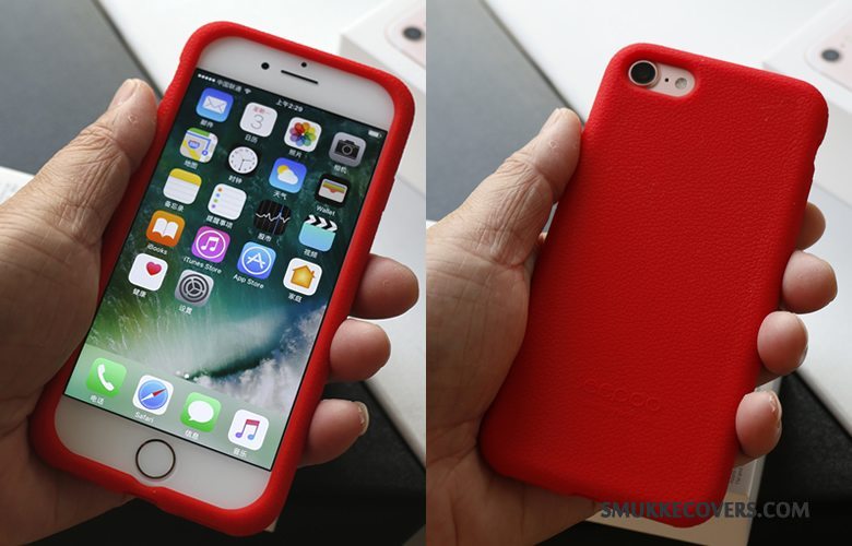 Etui iPhone 8 Blød Telefongrå, Cover iPhone 8 Silikone Anti-fald Klud