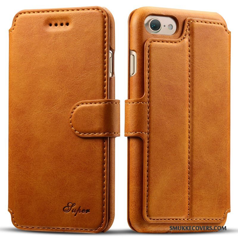 Etui iPhone 8 Læder Ny Business, Cover iPhone 8 Folio Telefonanti-fald