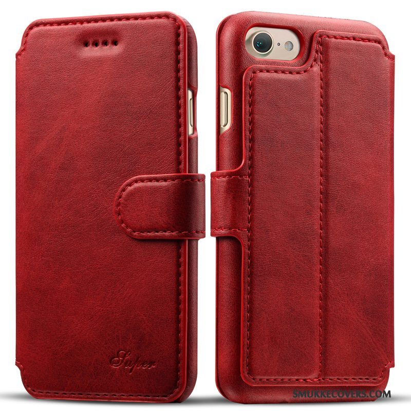 Etui iPhone 8 Læder Ny Business, Cover iPhone 8 Folio Telefonanti-fald