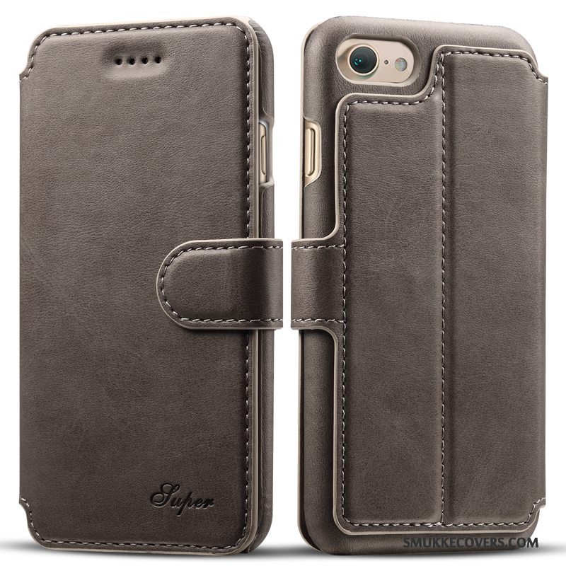 Etui iPhone 8 Læder Ny Business, Cover iPhone 8 Folio Telefonanti-fald