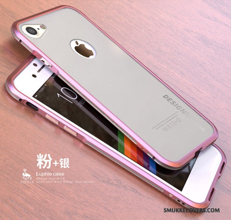 Etui iPhone 8 Metal Telefonguld, Cover iPhone 8 Tasker Ramme Anti-fald