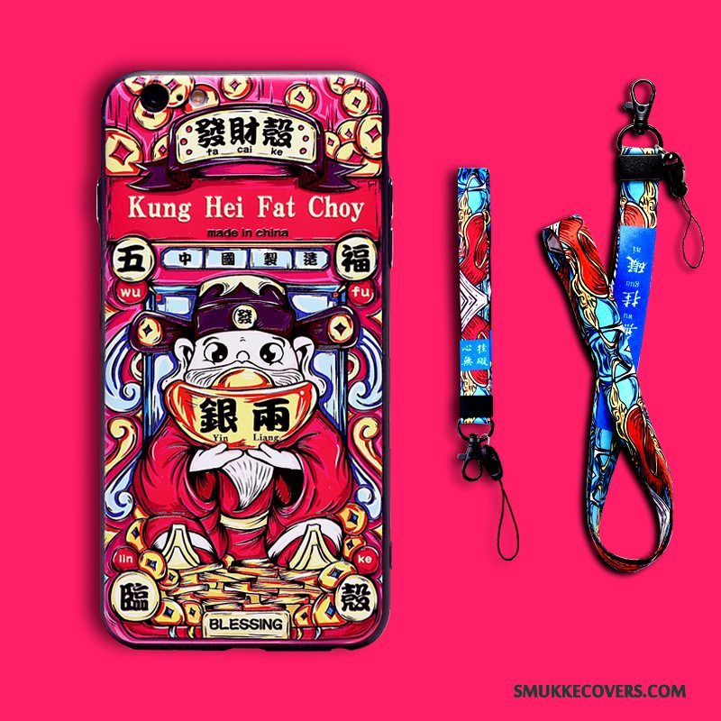 Etui iPhone 8 Plus Farve Wealth Telefon, Cover iPhone 8 Plus Kreativ Trendy Kinesisk Stil