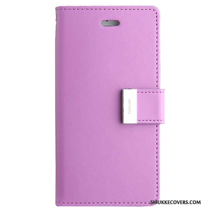 Etui iPhone 8 Plus Folio Telefonanti-fald, Cover iPhone 8 Plus Blød Lyserød