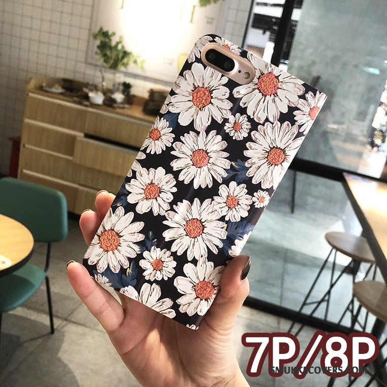 Etui iPhone 8 Plus Folio Telefonlyserød, Cover iPhone 8 Plus Beskyttelse