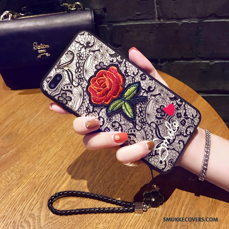 Etui iPhone 8 Plus Kreativ Blomster Trend, Cover iPhone 8 Plus Blød Hængende Ornamenter Telefon