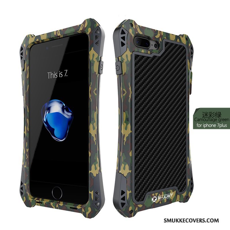 Etui iPhone 8 Plus Metal Anti-fald Guld, Cover iPhone 8 Plus Beskyttelse Telefonhver Dag