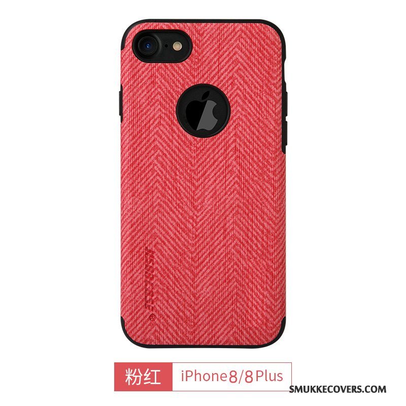 Etui iPhone 8 Plus Silikone Blå Gul, Cover iPhone 8 Plus Beskyttelse Telefonsimple
