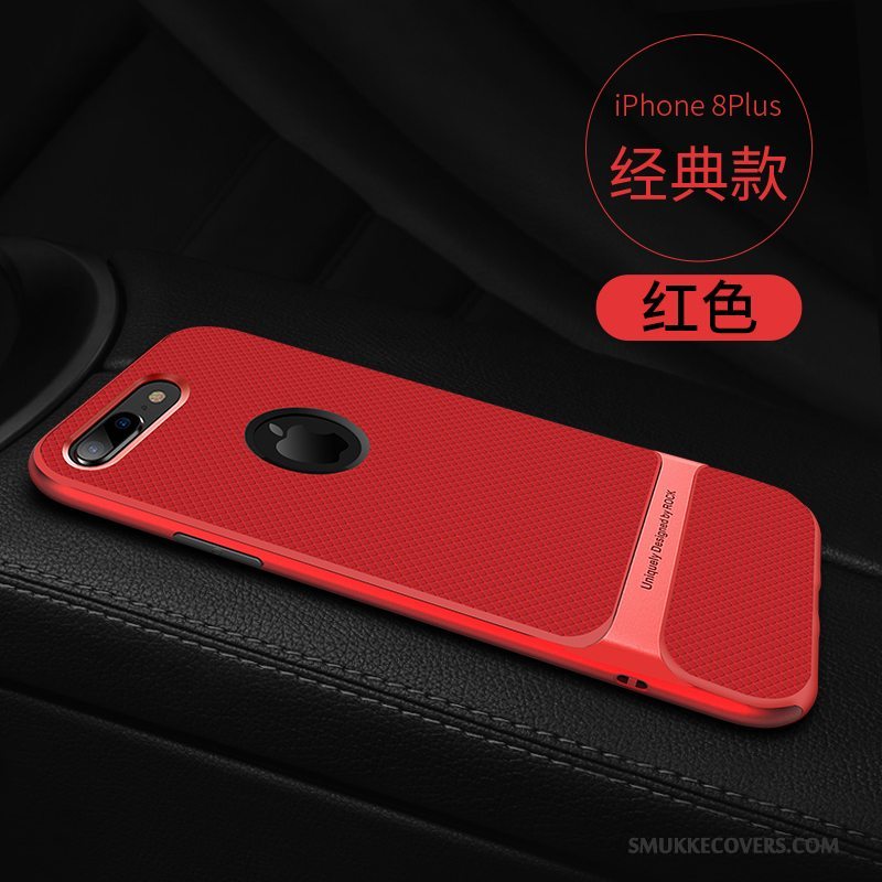 Etui iPhone 8 Plus Support Ny Rød, Cover iPhone 8 Plus Blød Hængende Ornamenter Anti-fald