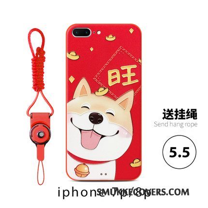 Etui iPhone 8 Plus Tasker Elskeren Ny, Cover iPhone 8 Plus Telefonhund