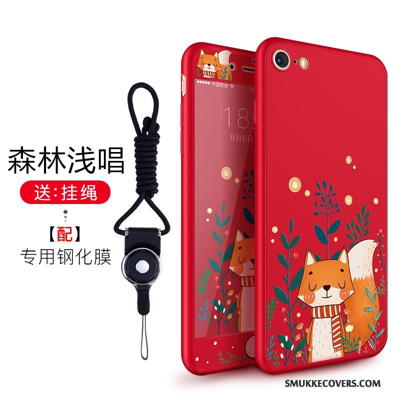 Etui iPhone 8 Plus Tasker Wealth Rød, Cover iPhone 8 Plus Silikone Anti-fald Trendy