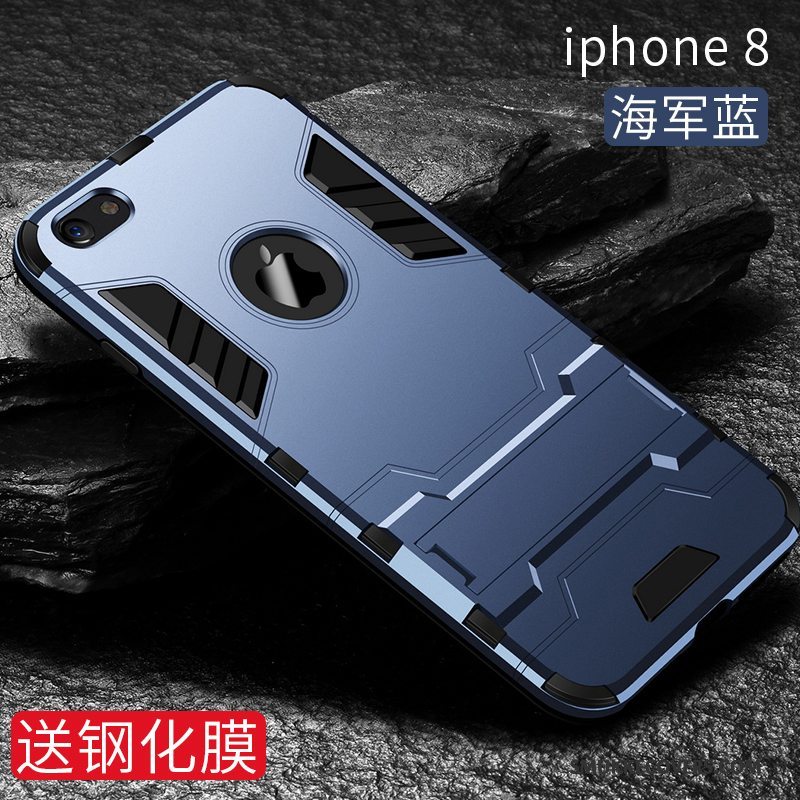 Etui iPhone 8 Silikone Anti-fald Trend, Cover iPhone 8 Tasker Sort Af Personlighed
