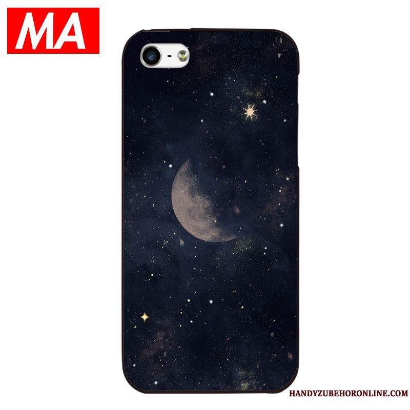Etui iPhone Se 2020 Kreativ Lyse Trend, Cover iPhone Se 2020 Silikone Sort Telefon